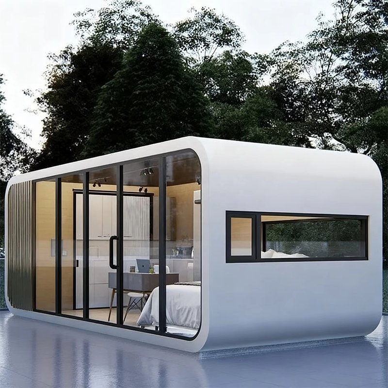 Modular Apple Cabin Mini Container House Luxury Customizable Mobile House