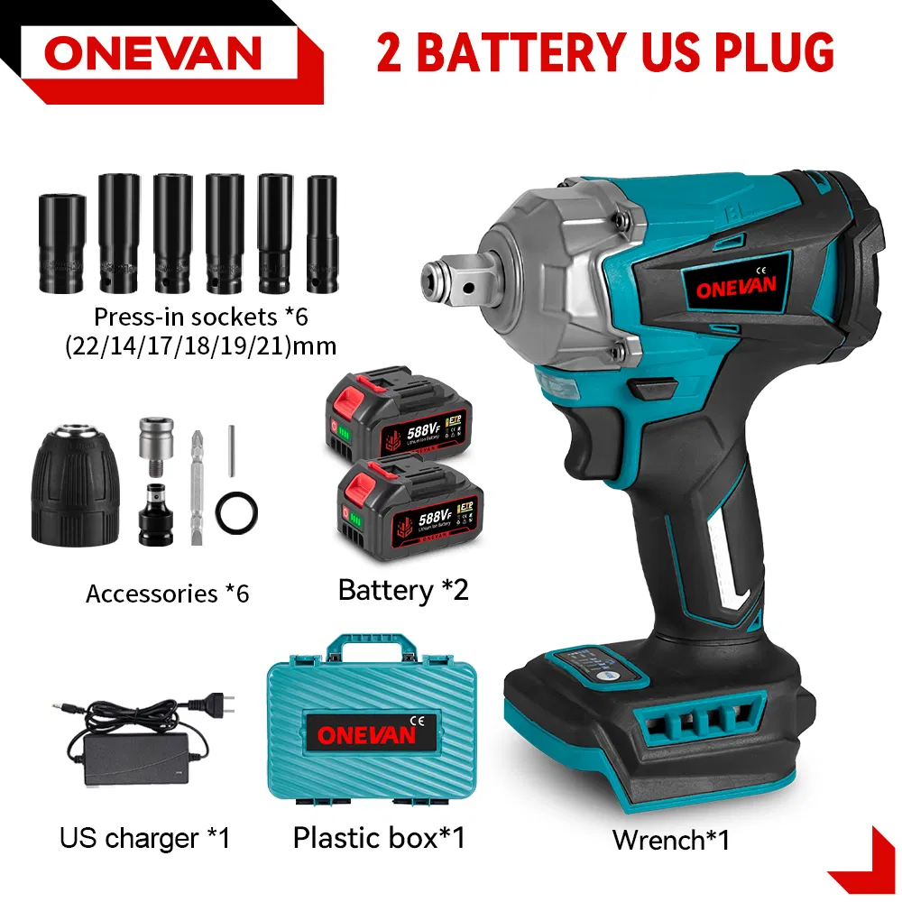 Беспроводной ударный гайковерт 1/2" 2000 об/мин