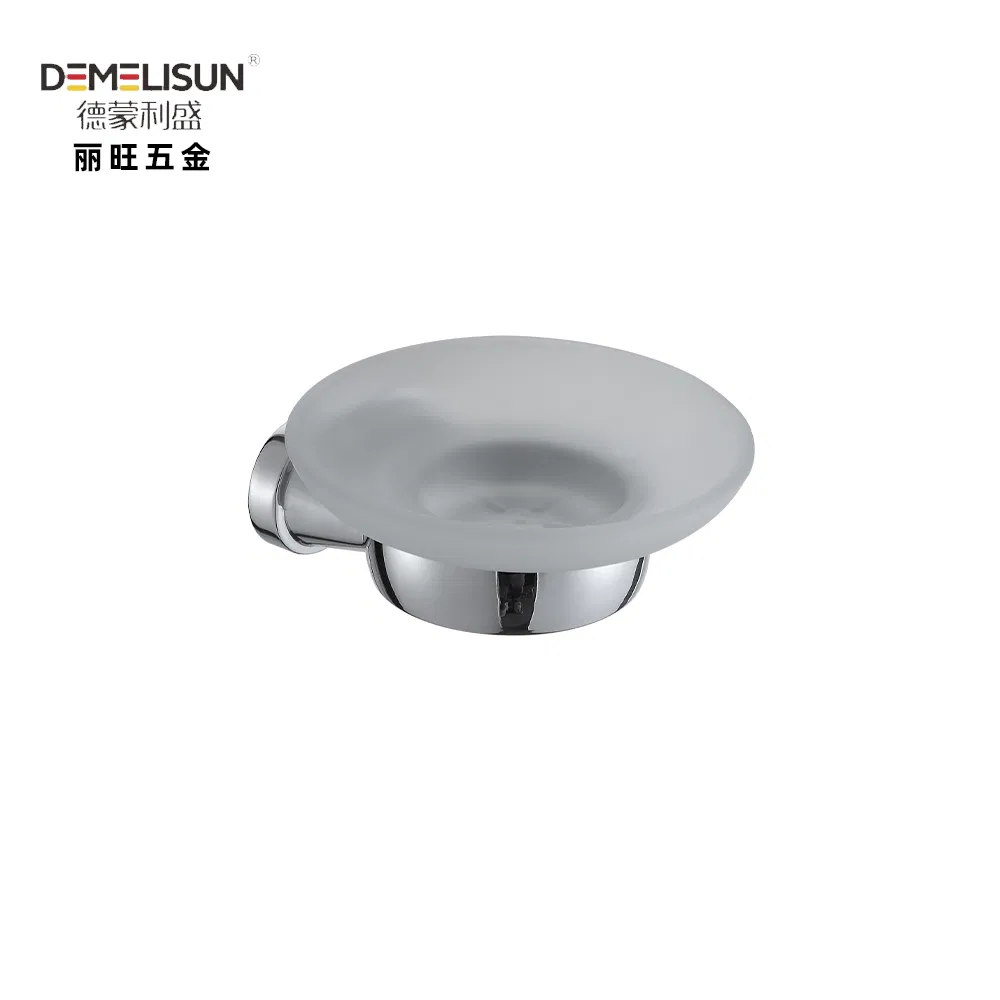 Eco Friendly 304 Stainless Steel Soap Dish Round Bathroom Wall Mounted Soap Dish Holder