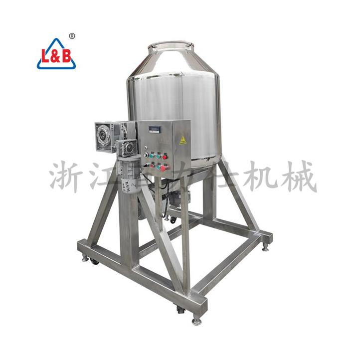 Steel Flip Stainless 36rpm Rotating Flavoring Blending Drum