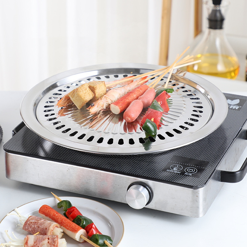 Stainless Steel Korean BBQ Grill Non-Stick