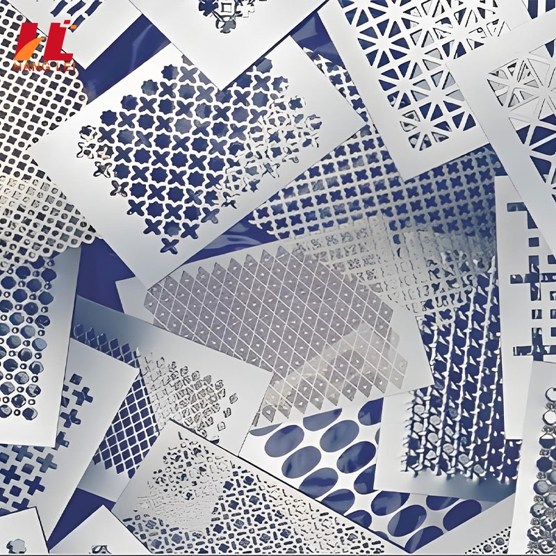 Custom Pattern Perforated Metal Sheets and Panels for Architectural Facades Machine Guards Acoustic Screens and Industrial Filters