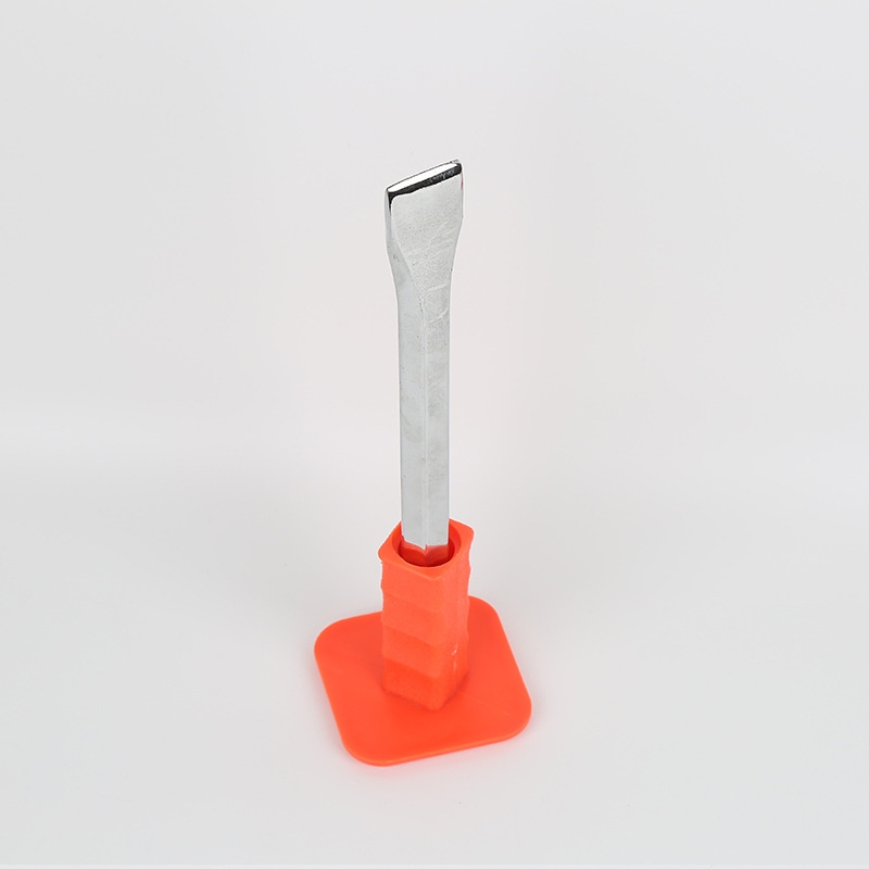 Customizable Plastic Spraying Red Square Handle Masonry Chisel for Construction