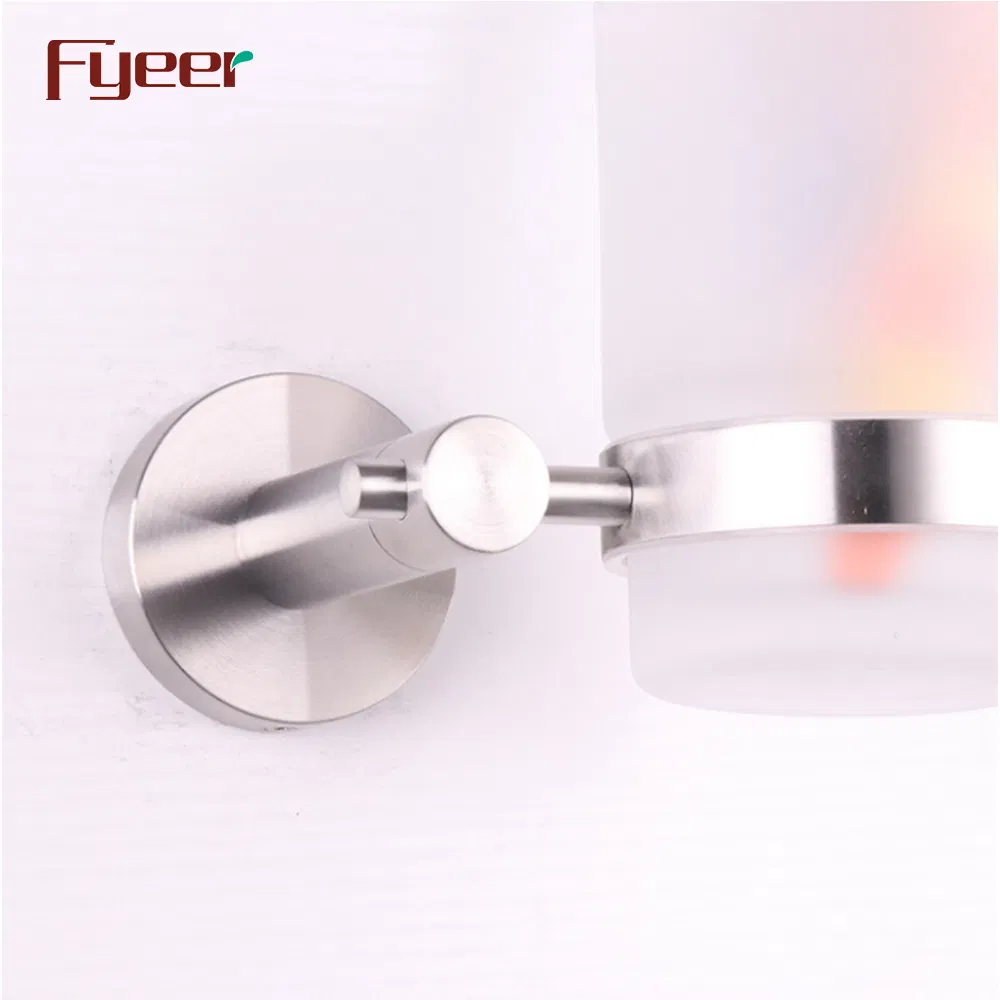 Fyeer Bathroom Accessory 304 Stainless Steel Tooth Brush Cup and Tumbler Holder
