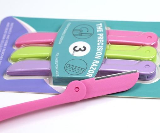 Precision Portable Stainless Steel Eyebrow Trimmer for Flawless Grooming