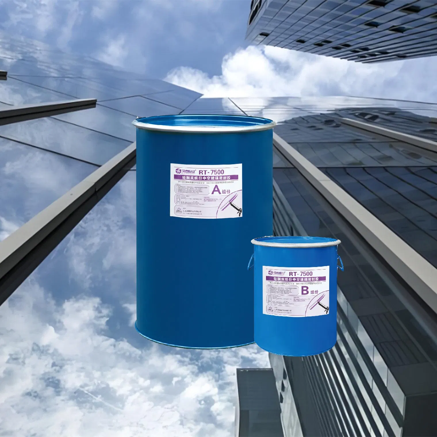 Runtai Manufacturer OEM Two Component Silicone Adhesive for Glass Insulating