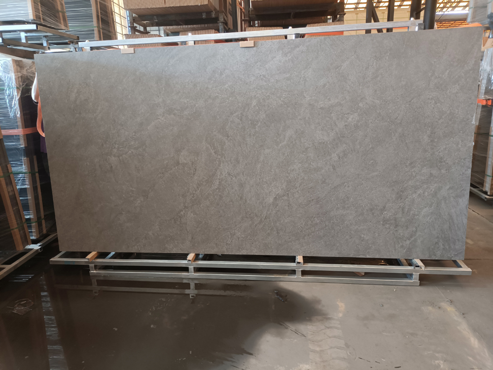 Artificial Stone Black Large Format Porcelain Slab Kitchen Top and Quartz Top