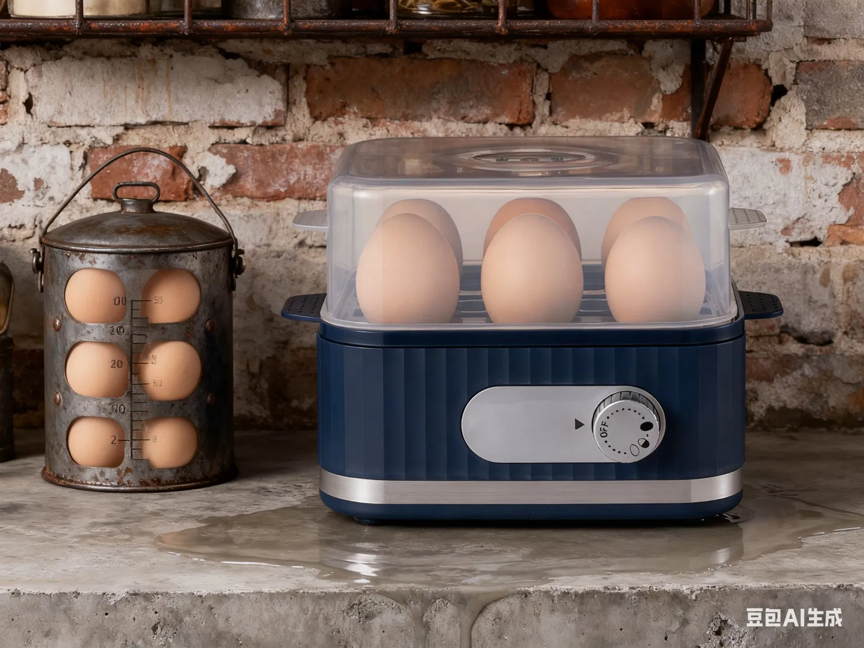 Efficient 400W Electric Egg Cooker for 6 Eggs at Once