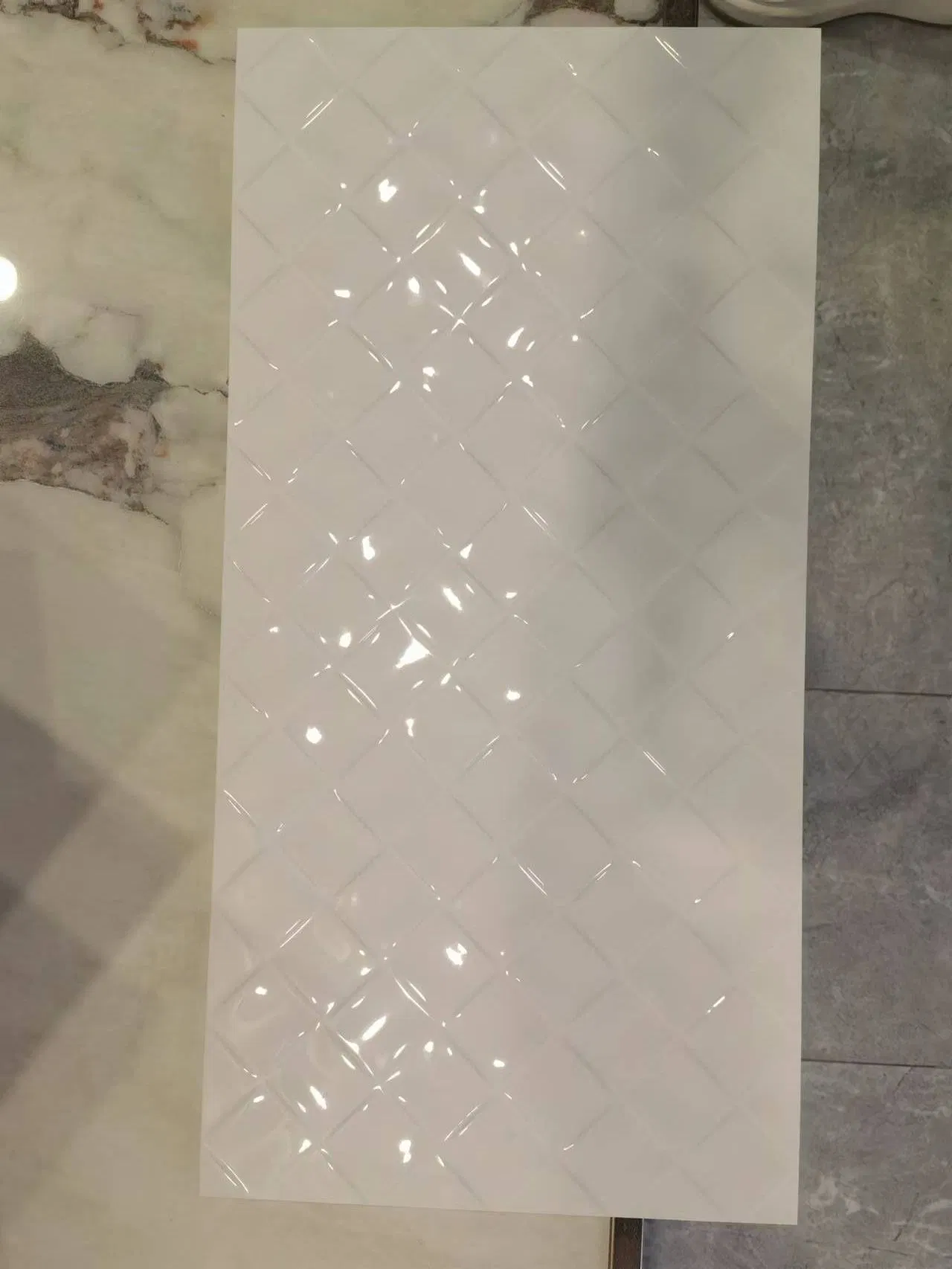 Белые керамические плитки для стен 300x600 мм