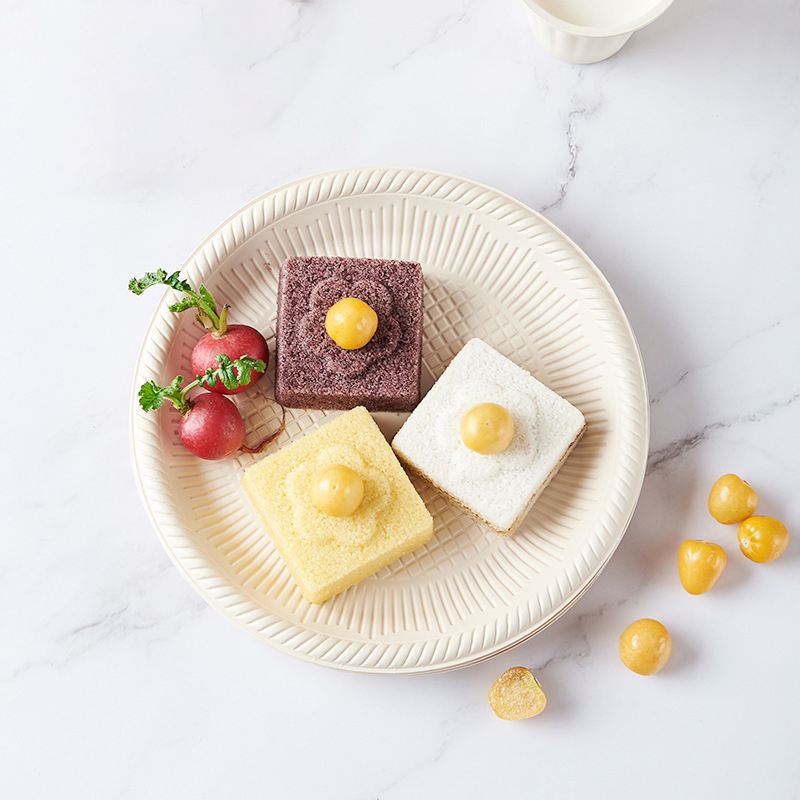 Cornstarch Eco Friendly Biodegradable Disposable Dinner Plates