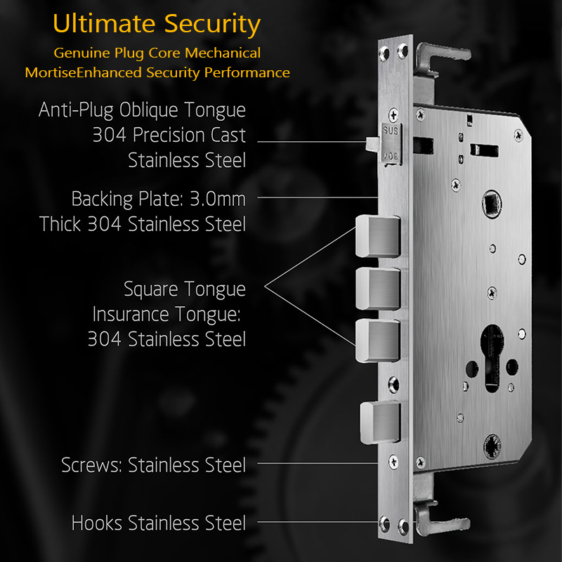Fingerprint Smart Door Lock Card Digital Electric Keyless Door Lock Smart Lock