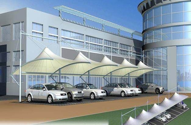 Light Steel Frame Steel Structure Membrane Structure Carport