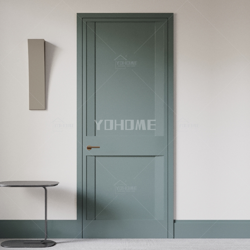 Guangdong Yohome Custom Wooden Doors for Internal Room Best Wood Door Design Semi Solid Core HDF MDF Interior Doors