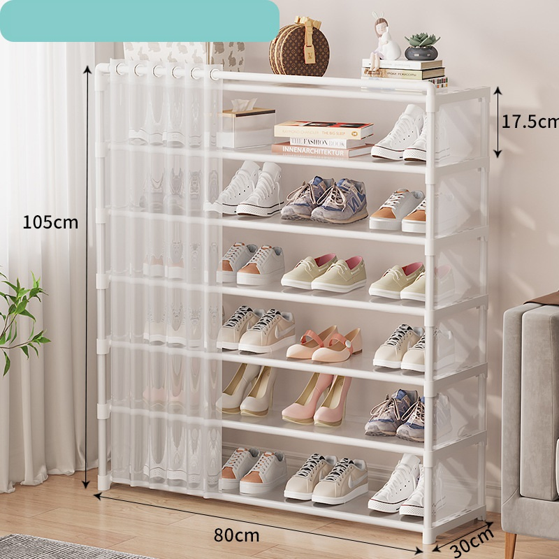 Storage Artifact Cabinet Combination Cabinet Storage Shoe Rack Simple Multi-Layer Combination Shoe Rack Dustproof Shoe Cabinet Transparent Shoe Rack