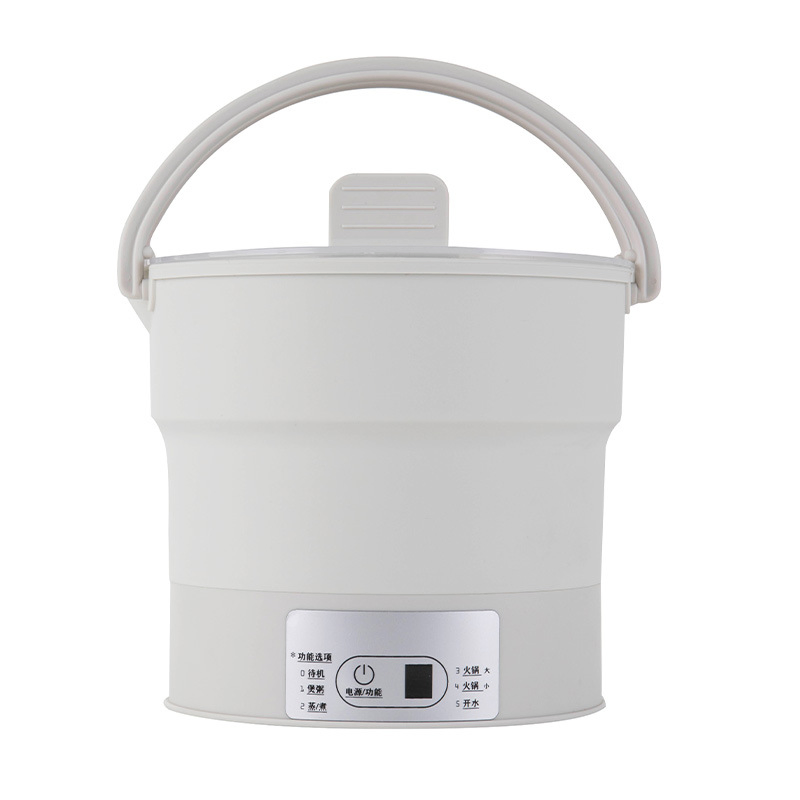 Folding Travel Kettle Cook Noodle Pot Collapsible Electric Cooker