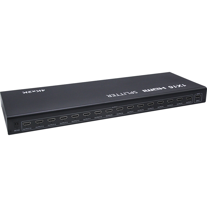 Custom 4K HDMI Spliter 1X16 16 Port Video Divisor Support Smart EDID Hdcp HDMI Splitter 16 Way