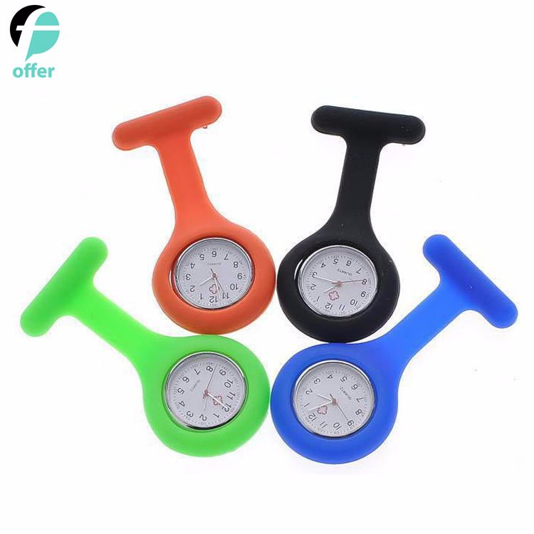 Nurses Fob Watch Brooch Blue Silicon Gel Fob Watches