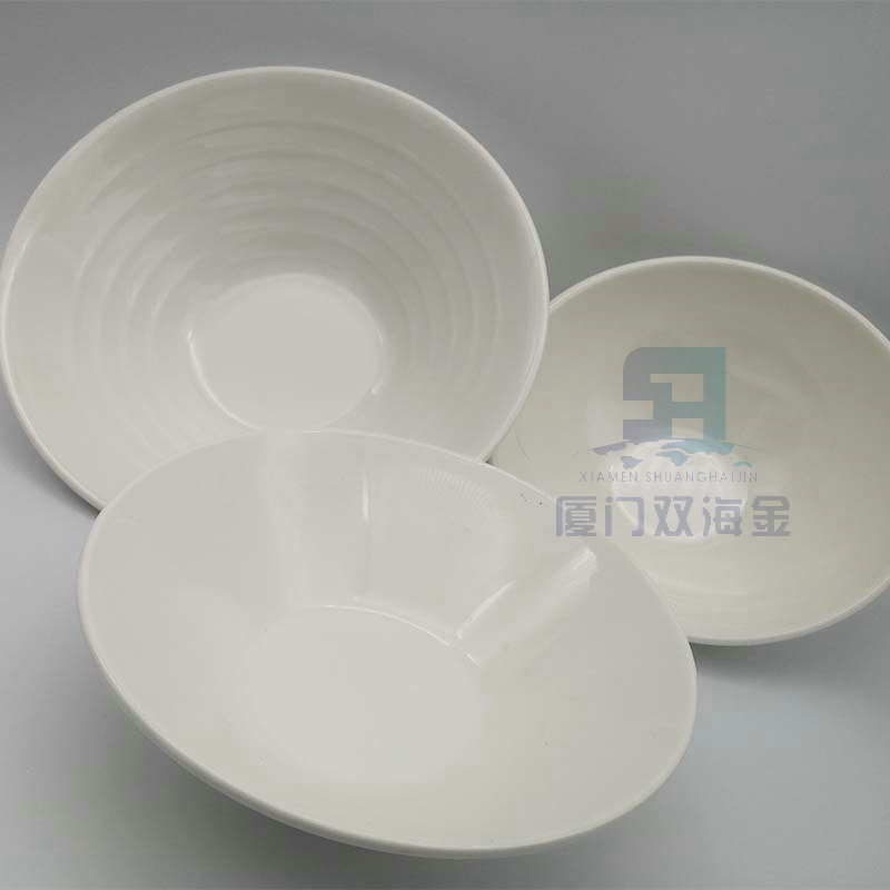 Factory Custom Printed Wholesale Plastic Chinese Black Melamine Ramen Noodle Bowl