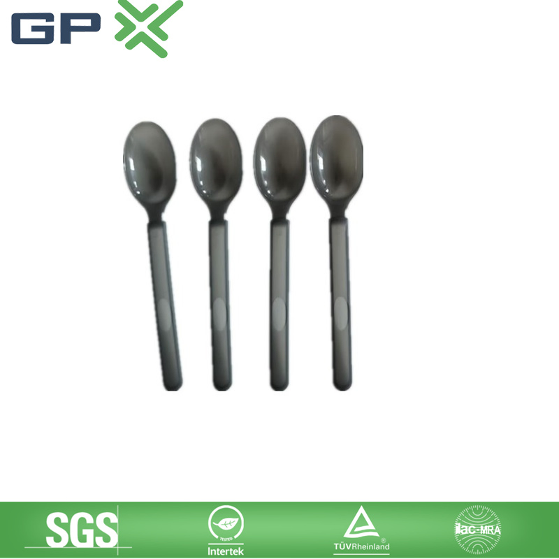 New Arrivals Eco Friendly Compostable Tea Shovel Bio-Degradable Plastic Dining Plate Spoon Fork Set Tableware for Yogurt and Fast Food