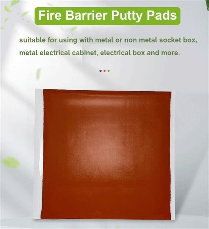 Malleability Fireproof Barrier Electric Box Flame-Retardant Putty Sealing Fireproof Gasket for Electric Control