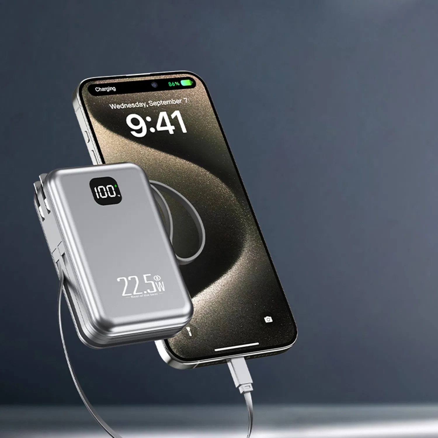 High Capacity Portable Power Bank with Smart LED Display