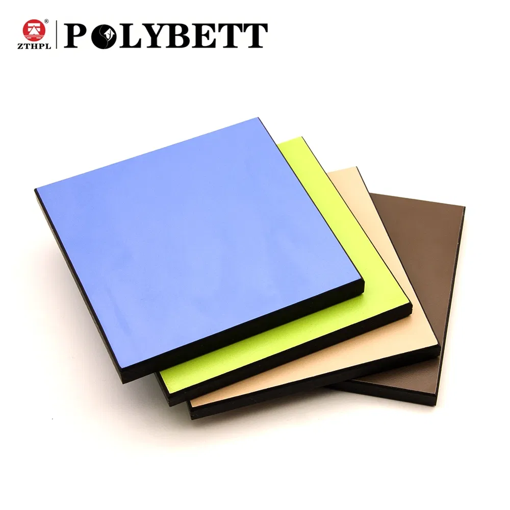 Zhongtian Polybett Formica High Pressure Laminate Sheet Compact Laminate Board HPL Panel