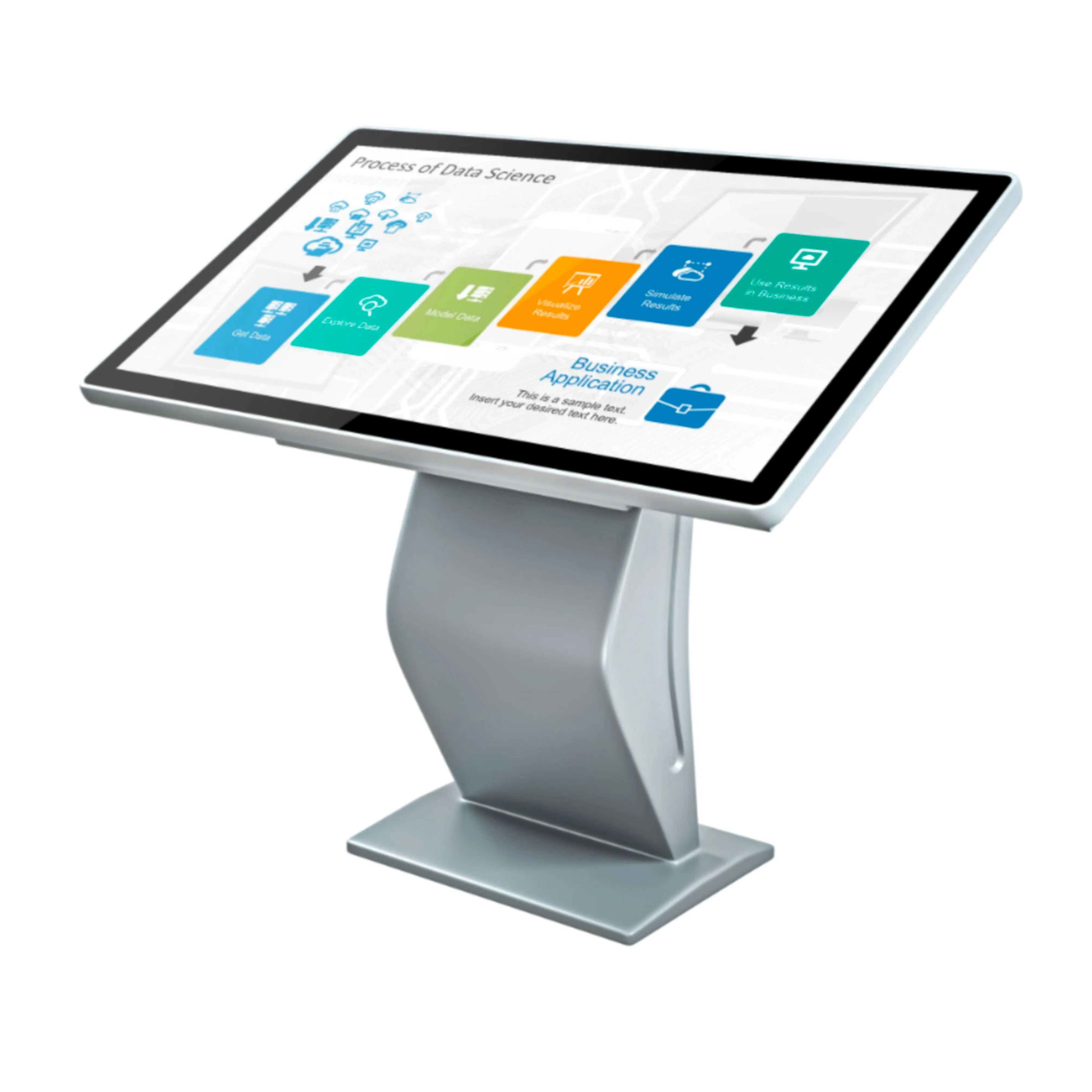 Напольный информационный киоск 47 дюймов с сенсорным экраном