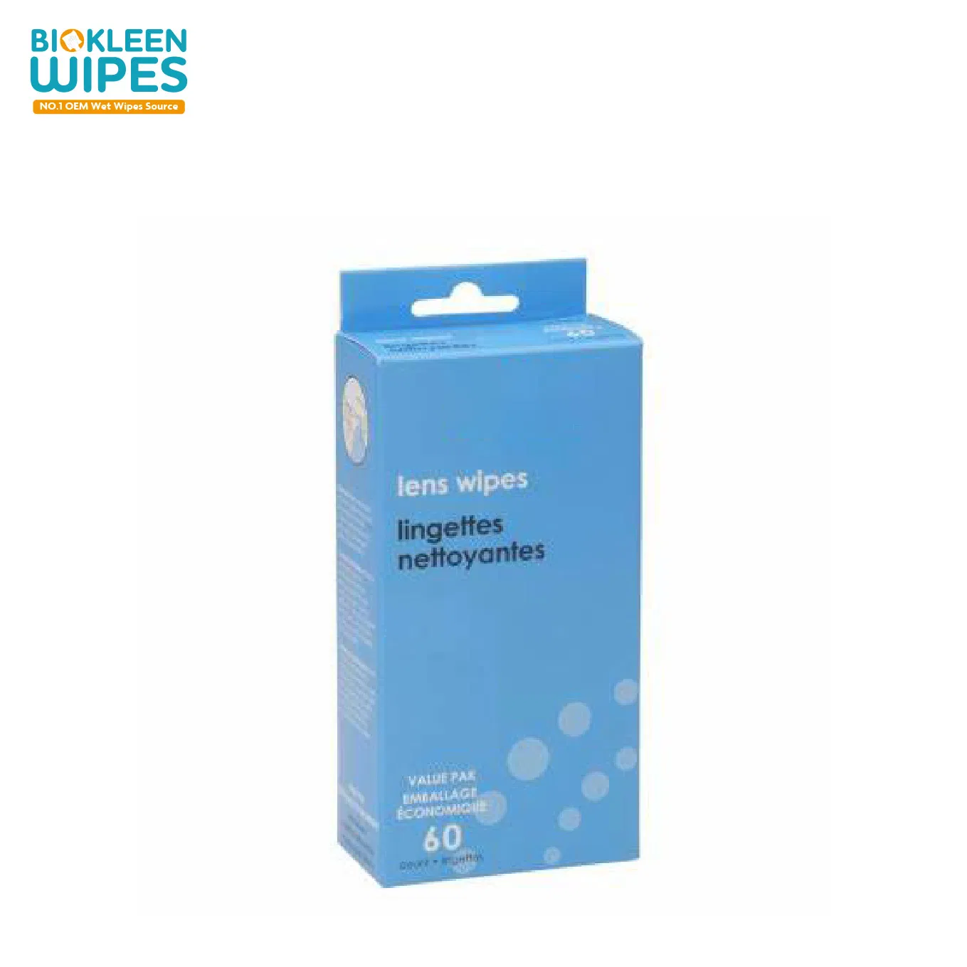 Biokleen 100CT Box Anti Fog Lens Wipes One-off Lens Cleaning Wipes Moistened Lens Cleaning Wipes