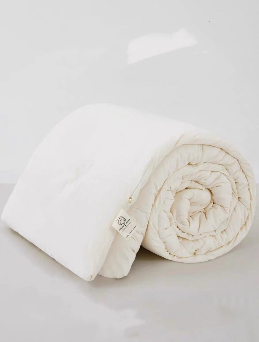Factory Custom Bamboo Fibre + Polyester Cotton Thick Soft Cotton Quilt Autumn and Winter Air Conditioning Quilt