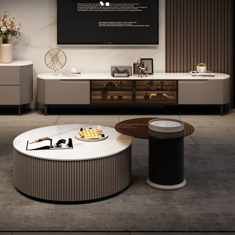 Мебель для гостиной деревянная тумба под ТВ журнальный столик