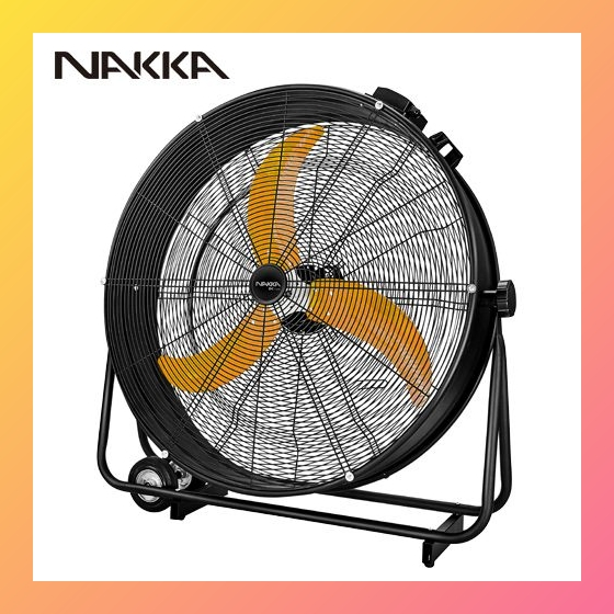 Large 24 30 36 Inch Blower Exhaust Ventilation Workshop High Speed Outdoor Waterproof IP54 Rechargeable Battery Portable Industrial Drum Fan