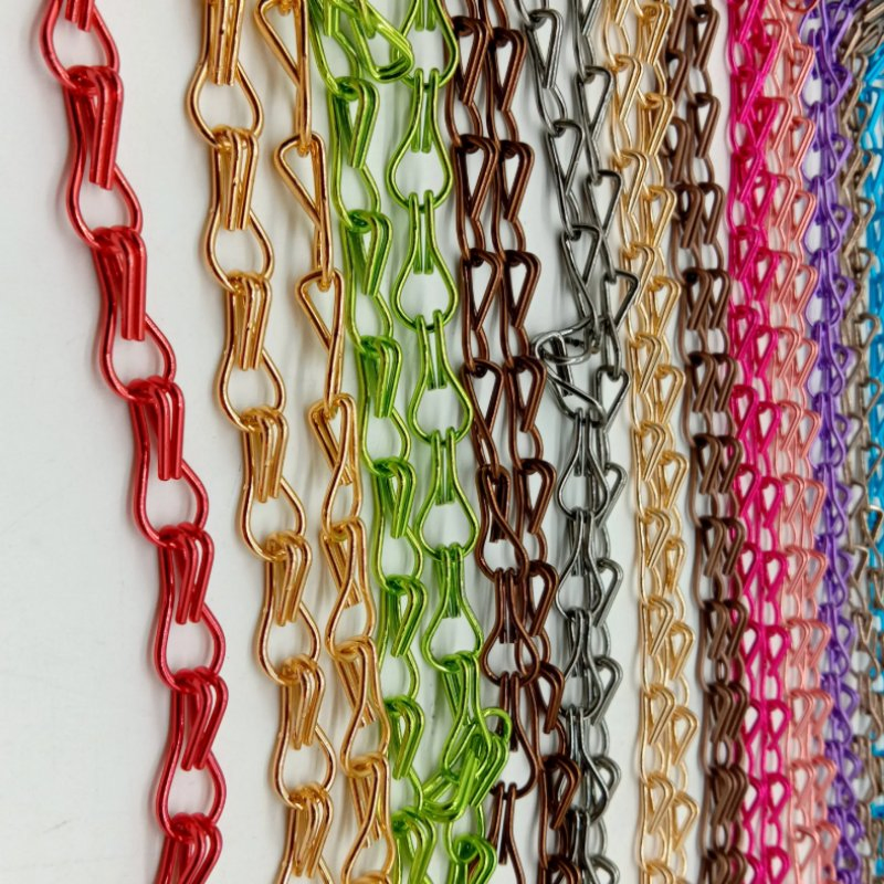 Manufacturer Decorative Pink Decorative Metal Coil Drapery Ceiling Decor Aluminium Wire Screen Mesh Chain Link Metal Curtains