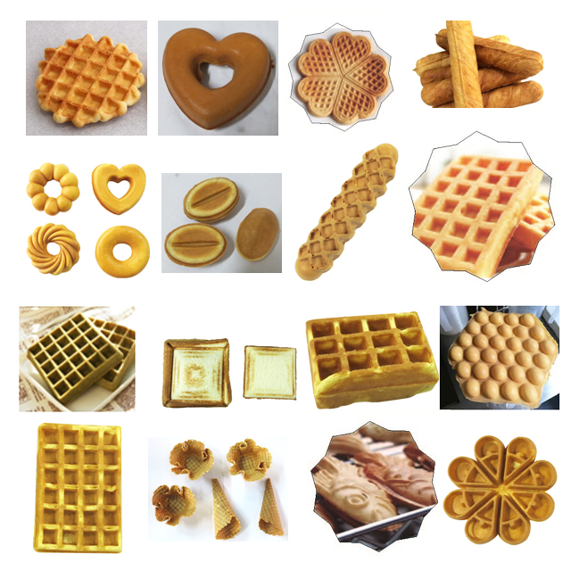 Commercial Snack Equipment Single Plate Digital Electric Rotary Waffle Maker