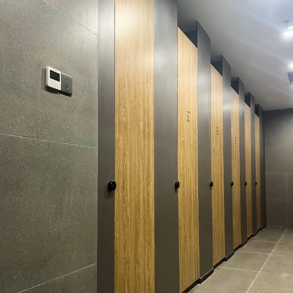 Debo Standard Excel Series 12mm Compact Laminate HPL Toilet Partition for Gym