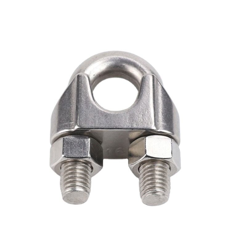 Stainless Steel U-Clamp Wire Rope Clamp Cable Bolt Rigging Wire Rope Buckle Cable Clamp Wire Rope Clip Needle