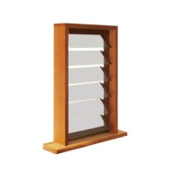 CE Nfrc Crank Adjustable Jalousie Aluminum Tilt Tempered Glass Louver Window