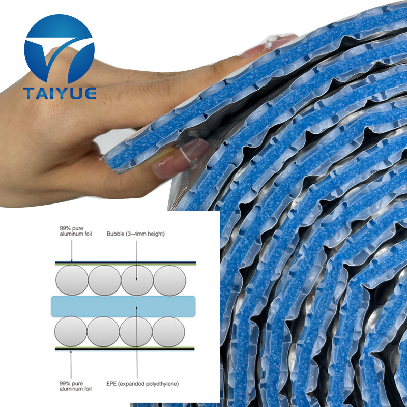 Aluminum Foil Bubble or Woven Polyethylene Bubble Foil Heat Insulation Rolls Material