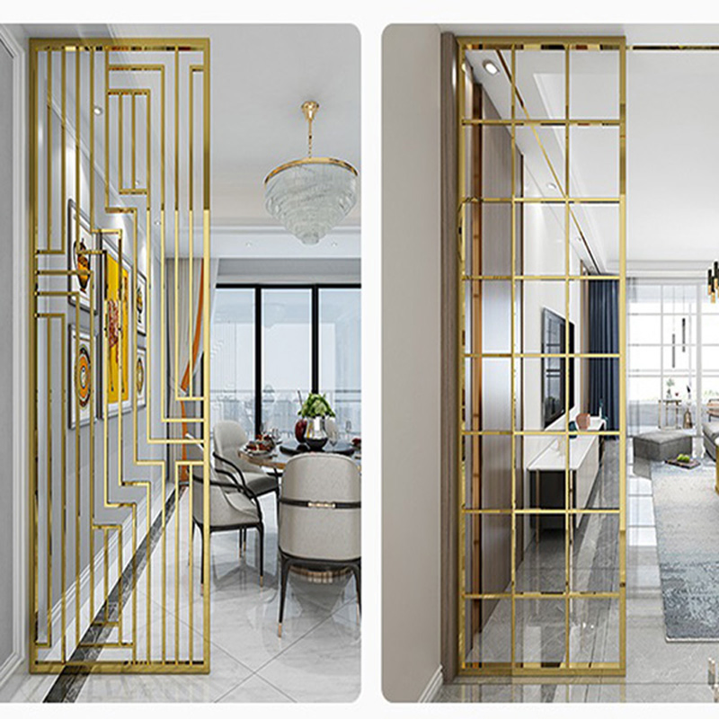 Modern Design Stainless Steel Privacy Partitions Private Room Screens Dining Room Partitions