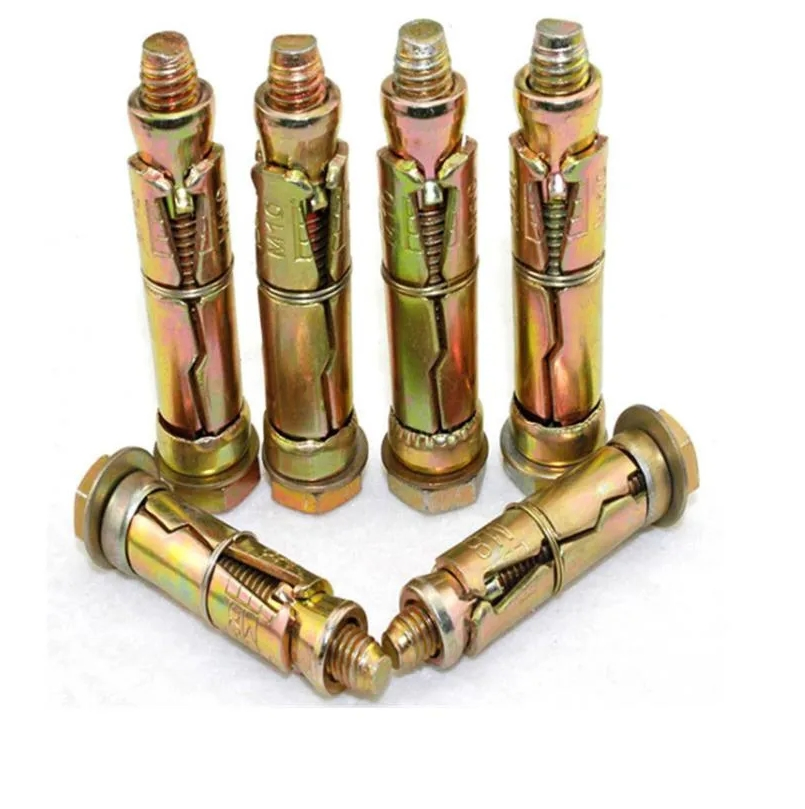 Анкерный болт распорный 4 шт, оцинкованный желтый