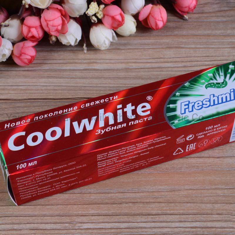 OEM ODM Coolwhite Fresh Mint Whitening Toothpaste