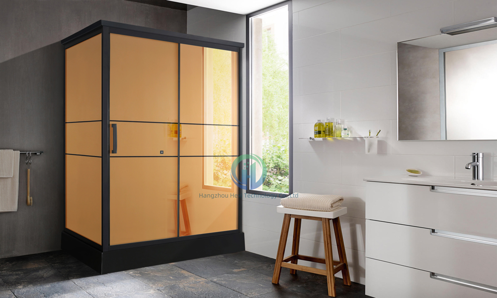 Modern One Bedroom Portable Shower Unit and Prefab with Glass Door
