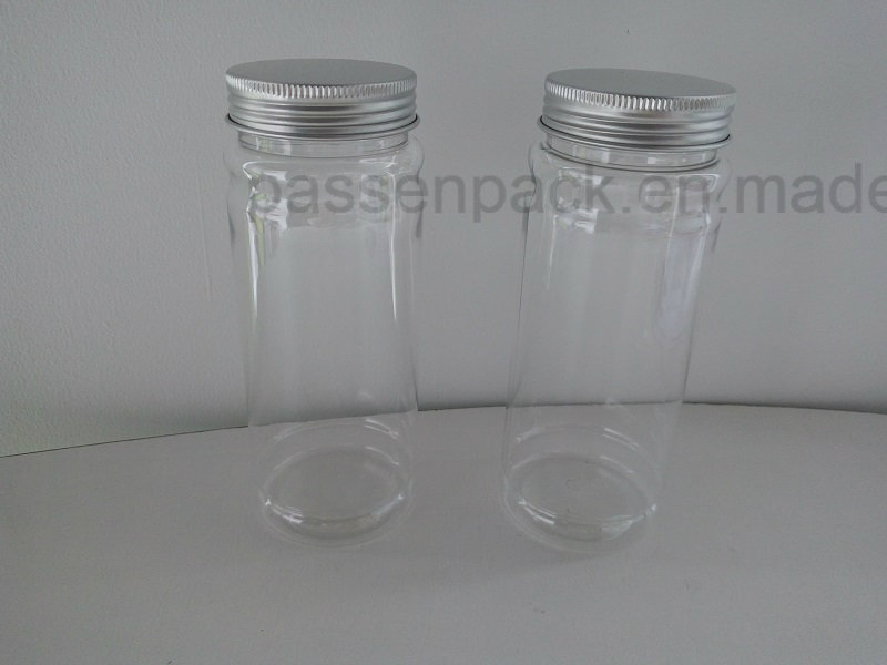 Pet Plastic Food Container for Cookie Packaging (thin and tall)