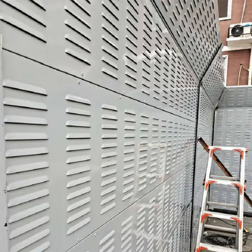 High Quality Sound Insulation Barrier Noise Panel Barrier for Highway Sound Barrier Aluminium Fence