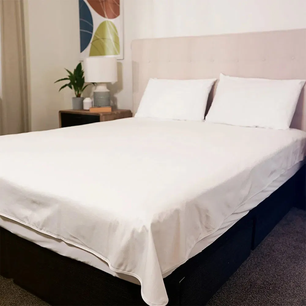 Machine Washable Waterproof Bed Sheet Soft Fitted Sheet Anti Slip Durable Home Bedding