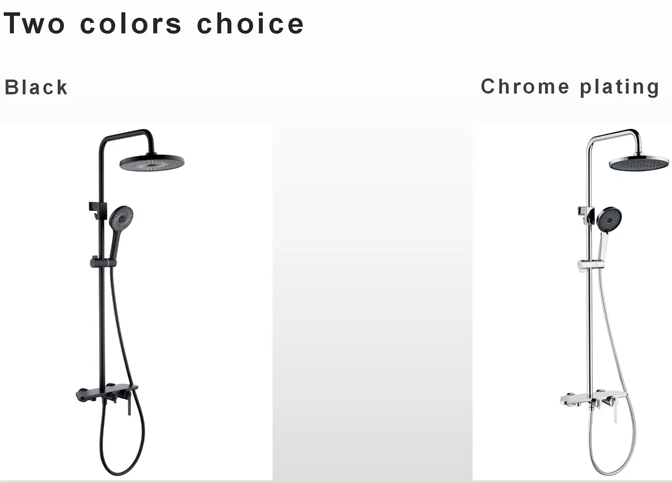 3 Way Wall Mounted Exposed Polish Chrome Basin Faucet Shower Panel Bathroom Faucet Rainfall Shower Mixer Shower Column Brass Rain Shower Faucet