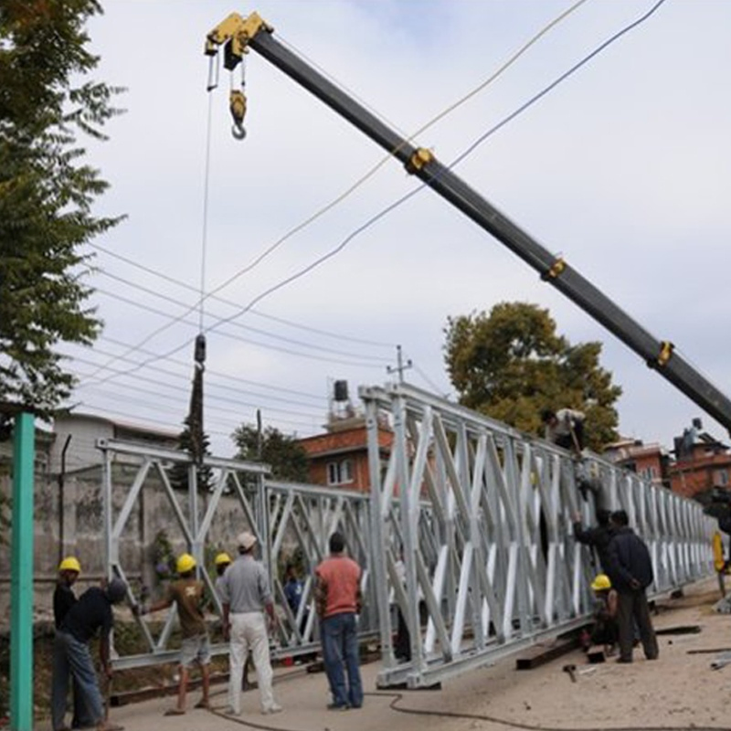 Low Cost Temporary Bailey Suspension Steel Construction Bridge Modern Design