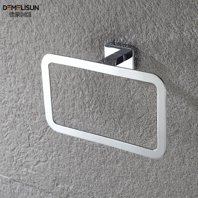 Zinc Alloy Bath Racks Bathroom Accessories Classical Rectangle Shape Towel Ring