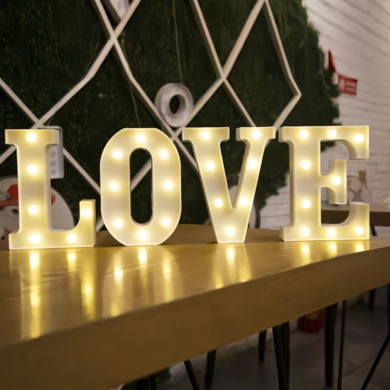 Wedding Decors Marry Me LED Lighted Sign Acrylic Marquee Number Letters Giant Light up Letters Party Bar Letters with Lights