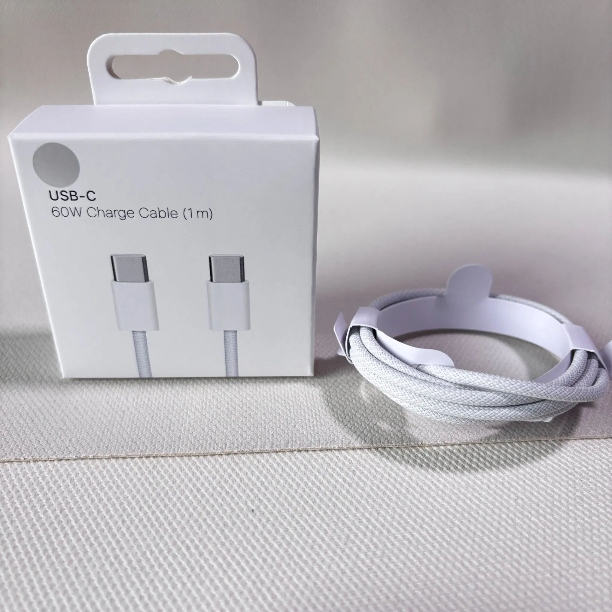 Кабель USB-C — Lightning 60W, 1 метр, быстрая зарядка
