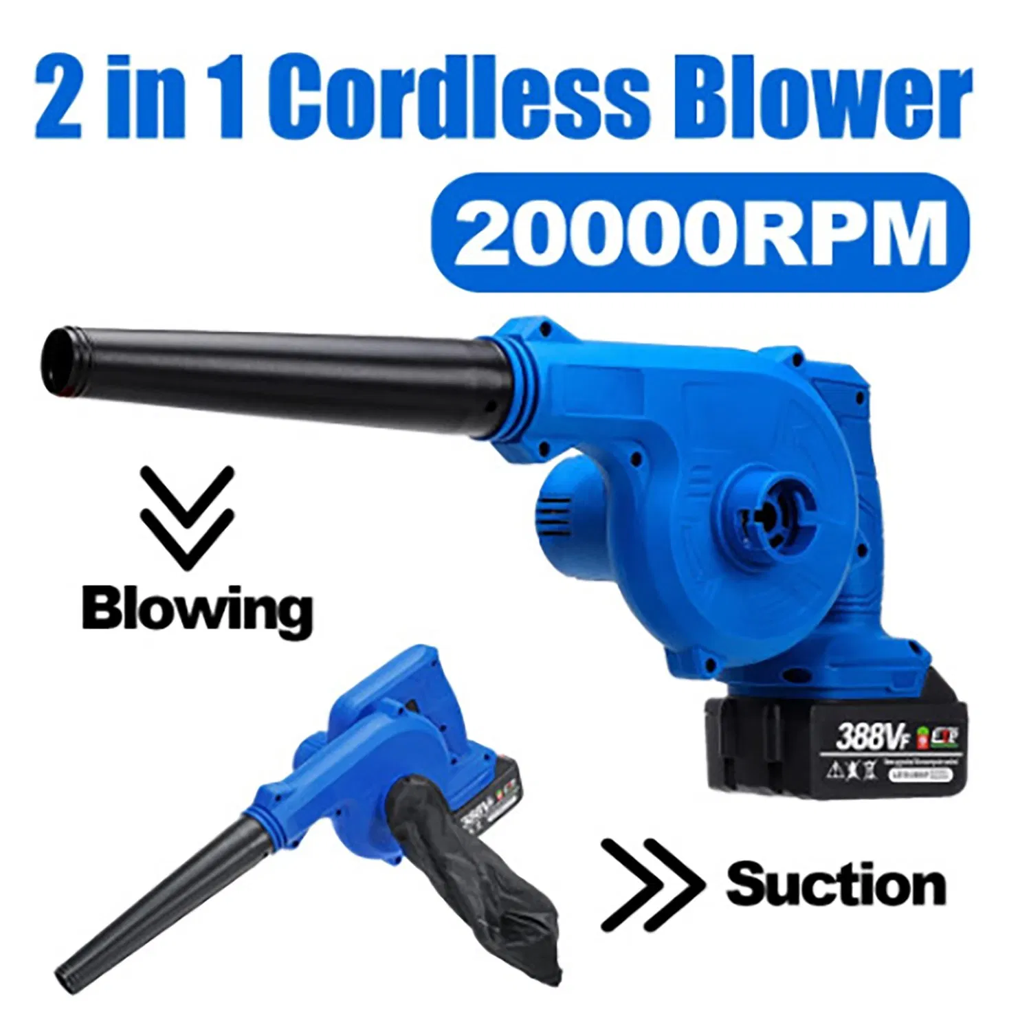 China Supplier Ergonomic 21V Cordless Leaf Blower Shoulder Strap Design Reduced Fatigue Power-Tool